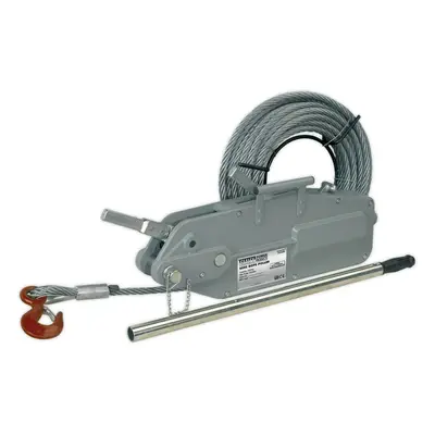 Hand Operated Wire Rope Puller - 3200kg Max Line Force - Quick Release Lever