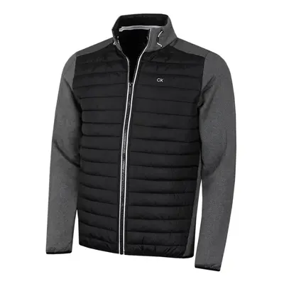 (S, Charcoal/Black) Calvin Klein Mens CK Hybrid Insulate Lightweight Jacket