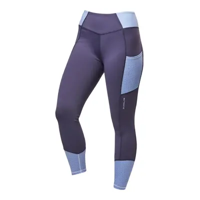 (18 UK R, Ink/Ocean Blue) Dublin Womens/Ladies Power Performance Mid Rise Horse Riding Tights