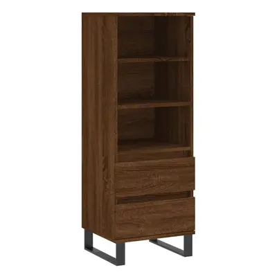 (brown oak) vidaXL Highboard Sideboard Tall Storage Cabinet Side Cabinet Engineered Wood