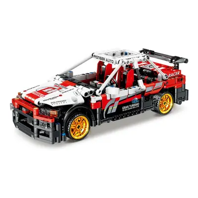 591 Pcs 1:17 Ares Mechanical Engineering Car Small Particle DIY Assembled Building Blocks Pull B