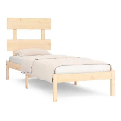 vidaXL Bed Frame Bed Base Platform Bed Solid Wood 75x190 cm Small Single