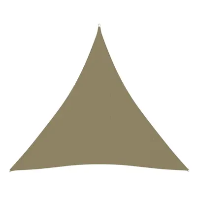 Sunshade Sail Oxford Fabric Triangular 6x6x6 m Beige