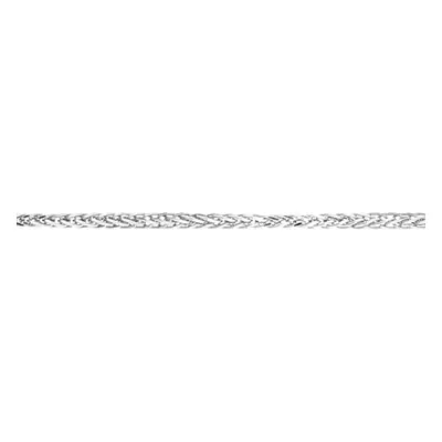 (16) Jewelco London 9ct White Gold 16" Foxtail Pendant Chain