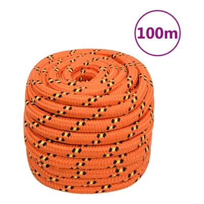 (orange, mm/ m) Marine Rope Dock Coil Boat Line Polypropylene Rope Multi Sizes Multi Colours