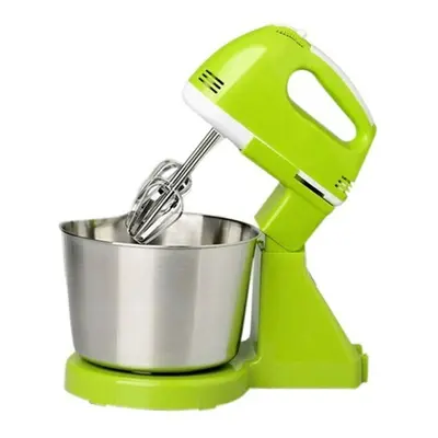 (Green) Auto Dough Mixer Speed Adjustable Food Beater Kitchen Machine Mixer Home 2L