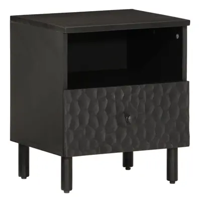 (black, pcs/solid mango wood) vidaXL Bedside Cabinets Nightstand Bed Cabinet Side Table End Tabl