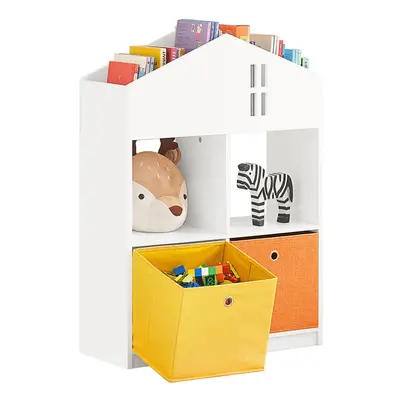 SoBuy KMB49-W, House Shape Design Kids Bookcase Book Shelf