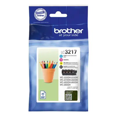 Brother LC-3217VAL 550pages 550pages Black, Cyan, Magenta, Yellow ink cartridge