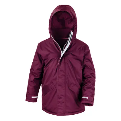 (11-12 Years, Burgundy) Result Core Childrens/Kids Parka