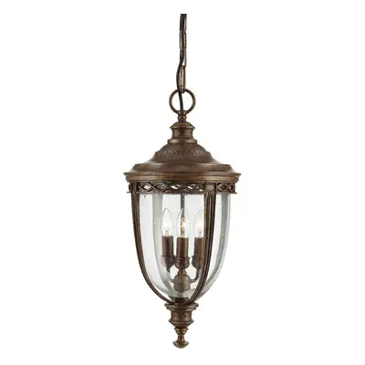 IP23 Bulb Traditional Chain Lantern Light British Bronze LED E14 60W