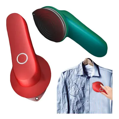 (Green) 3-Gears Wireless Electric Iron Temperature Control Hanging Ironing Portable Travel Iron 