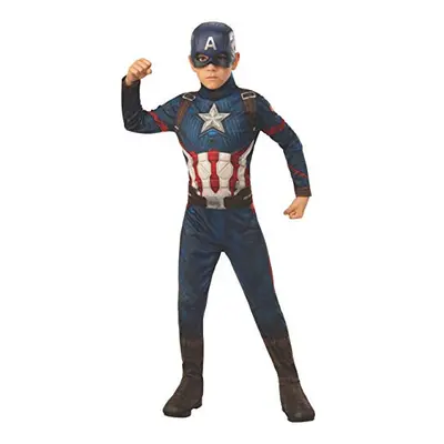 Rubie's Official Avengers Endgame Captain America, Classic Child Costume - Small, Age 3-4, Heigh