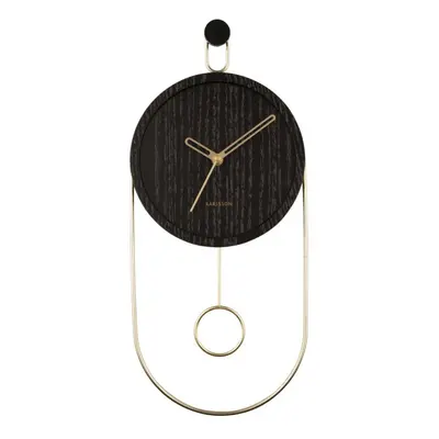 Karlsson Swing Pendulum Wall Clock - Black