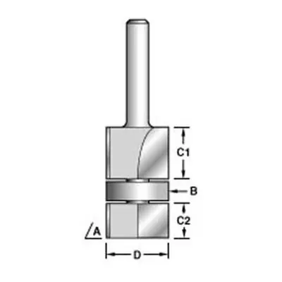 Trend 46/7 X 1/4 Tungsten Carbide Double and Overlap