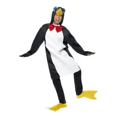 Medium Black & White Men's Penguin Costume - costume penguin animal adult fancy dress mens outfi