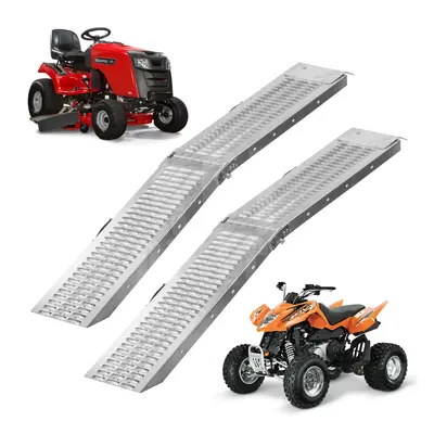 KCT Heavy Duty Vehicle Loading Ramp Pack Bike Scooter Lawn Mower Car Truck Trailer