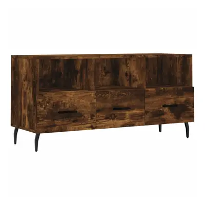 vidaXL TV Cabinet TV Unit Media Cabinet TV Stand Smoked Oak Engineered Wood