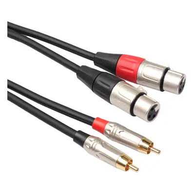 (1.8M) Audio Cable Dual RCA Male to Dual XLR Female Pure Copper 1.8/3m Audio Conversion Line