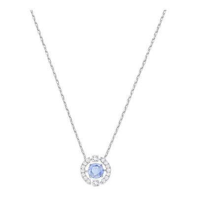 Swarovski Sparkling Dance Collection Silver & Blue Necklace