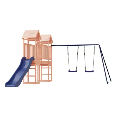 (Solid douglas wood) vidaXL Outdoor Playset Wooden Playground Set Kids Swing Set Solid Wood Pine