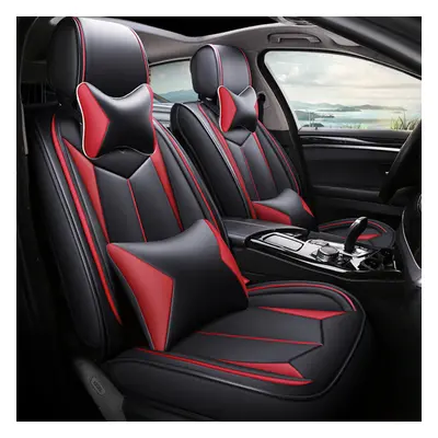 (Black & Red) Set Car Seat Cover X X 25cm Five Seats Auto Four Seasons General