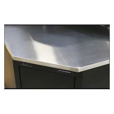 Stainless Steel Corner Worktop 930mm