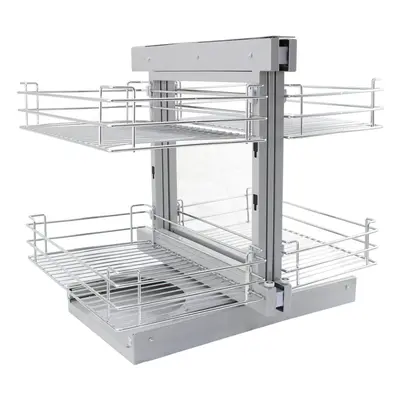 Magic Corner Kitchen Baskets Pull Out Left Hand Slide Out Wire Storage 80-90cm