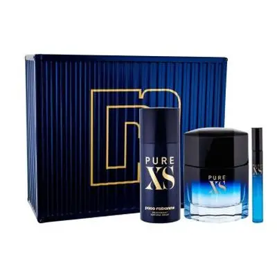 Paco Pure Xs Pcs Set For Men: 3.4 Eau De Toilette Spray + 0.34 Travel Eau De Toilette Spray + 5.