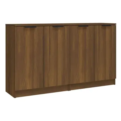 (brown oak) vidaXL 2x Sideboards Engineered Wood Storage Cabinet Cupboard Multi Colours