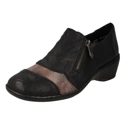 (Black, UK 5) Ladies Rieker Smart Shoes