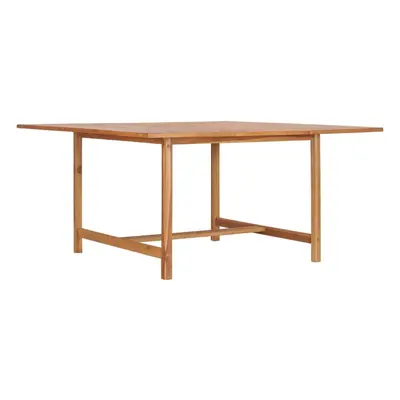 vidaXL Solid Teak Wood Garden Table 150cm Kitchen Dining Room Picnic Table