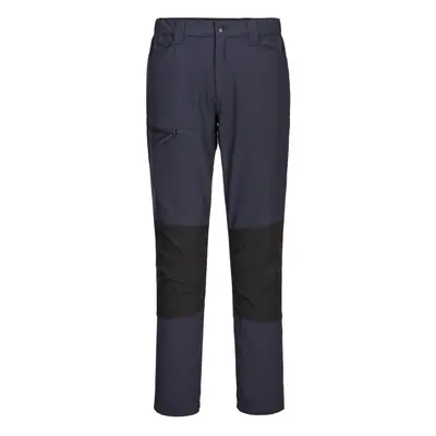 (28R, Deep Navy/Black) Portwest Mens WX2 Slim Work Trousers