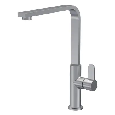 Kitchen Mono Mixer Tap with Lever Handle, 302mm - Brushed Nickel