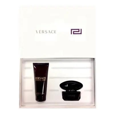 Versace Crystal Noir Pcs Set: 1.7 Edt Sp + 3.4 Body Lotion