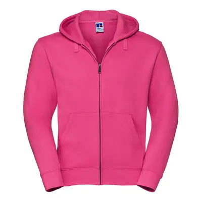 (XL, Fuchsia) Russell Mens Authentic Full Zip Hoodie