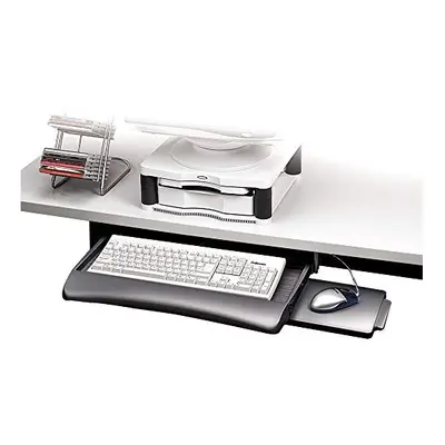 Fellowes UnderDesk Keyboard Manager - Keyboard drawer with mouse tray - platinum