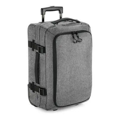 (One Size, Grey Marl) BagBase Unisex Escape Carry-On Wheelie Bag