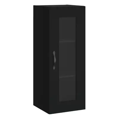 (black) vidaXL Wall Mounted Cabinet Living Room Storage Wall Cabinet Wall Cupboard