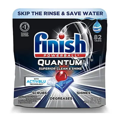 Finish - Quantum - 82ct - Dishwasher Detergent - Powerball - Ultimate Clean & Shine - Dishwashin