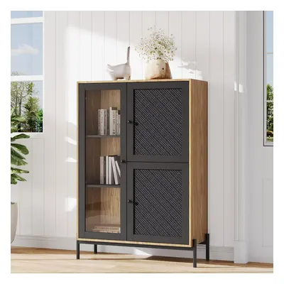 Straw Doors Storage Cabinet