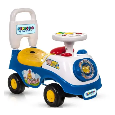 (Blue) MY FIRST RIDE ON KIDS TOY CAR BOYS GIRLS PUSH ALONG TODDLERS INFANTS WALKER