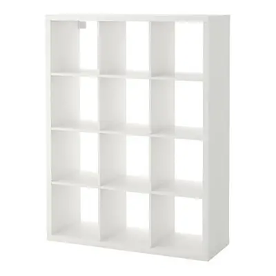 Ikea KALLAX Shelving unit, white Cube Bookcase Storage 112x147 cm