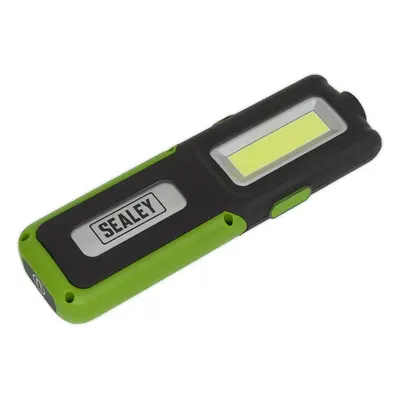 Rechargeable Inspection Light with Power Bank - 5W COB & 3W SMD LED - Green