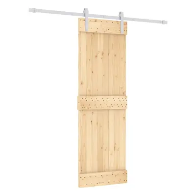 vidaXL Sliding Door with Hardware Set Interior Door Barn Door Solid Wood Pine