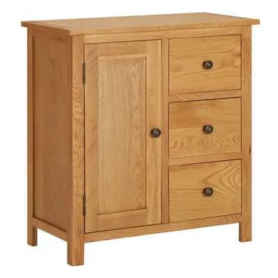 vidaXL Solid Oak Wood Cupboard Wooden Cabinet Storage Sideboard Home Furniture