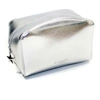 Givenchy Parfums Make Up/Toiletry/Acessory Bag, Small Cubic Pouch, Silver