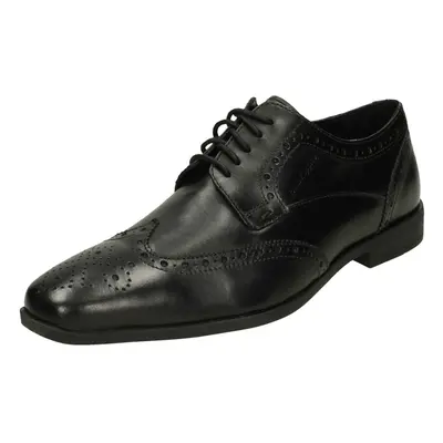 (Black, UK 9) Mens Hush Puppies Formal Shoes Elliot Brogue