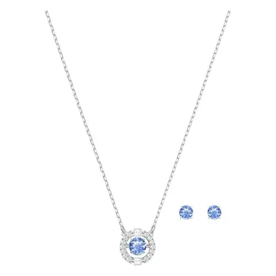 Swarovski Sparkling Dance Round Jewellery Set - Women's Swarovski Necklace and Earring Pair with