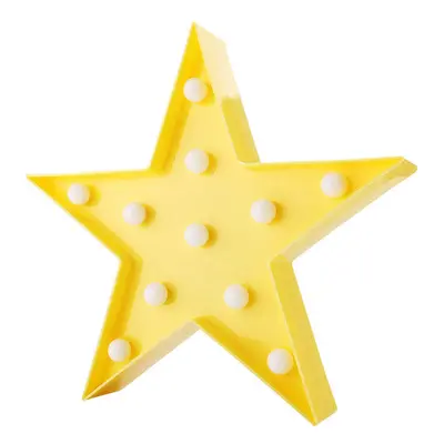 (Yellow, Star) Led Night Light for Kids Moon Star Cloud Bedroom Bedside Lamp Room Party Decorati